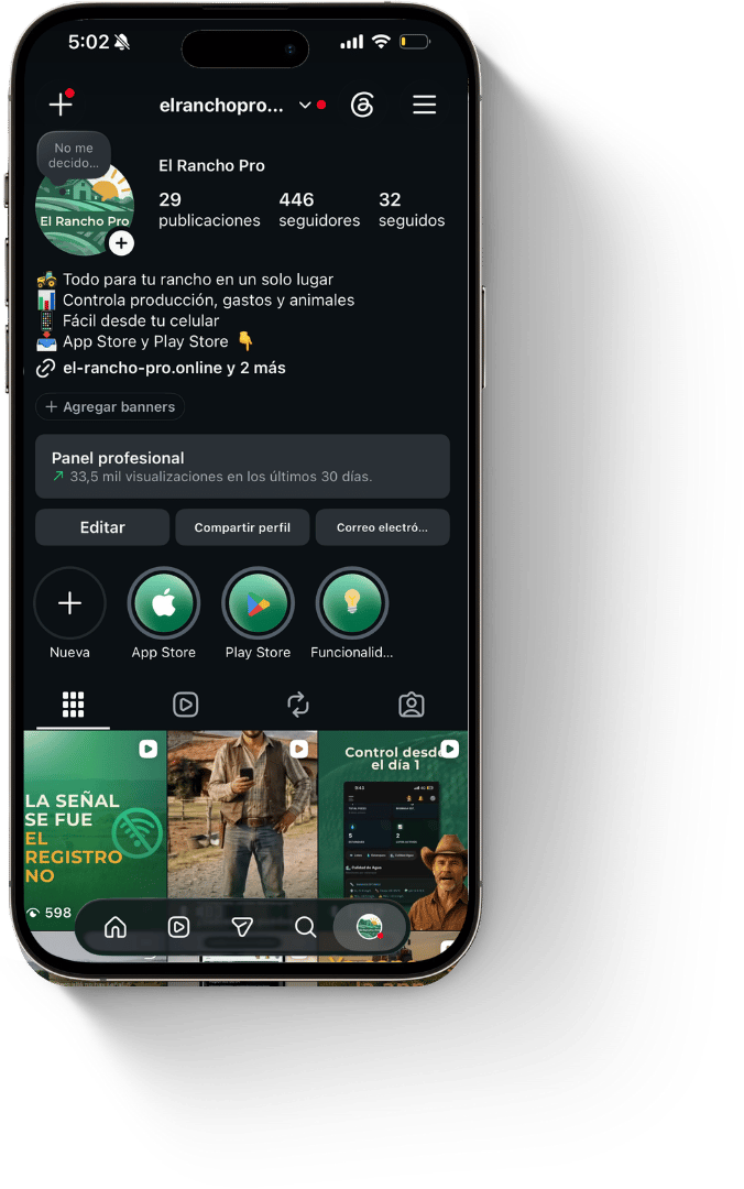 Marca digital & redes — El Rancho Pro