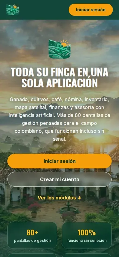 El Rancho Pro (.com) — vista mobile