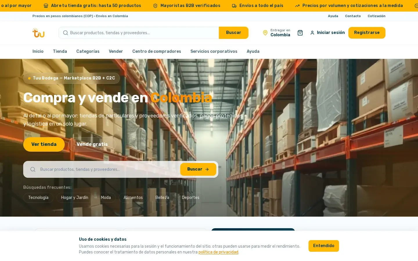 Referencia e-commerce — Tuu Bodega